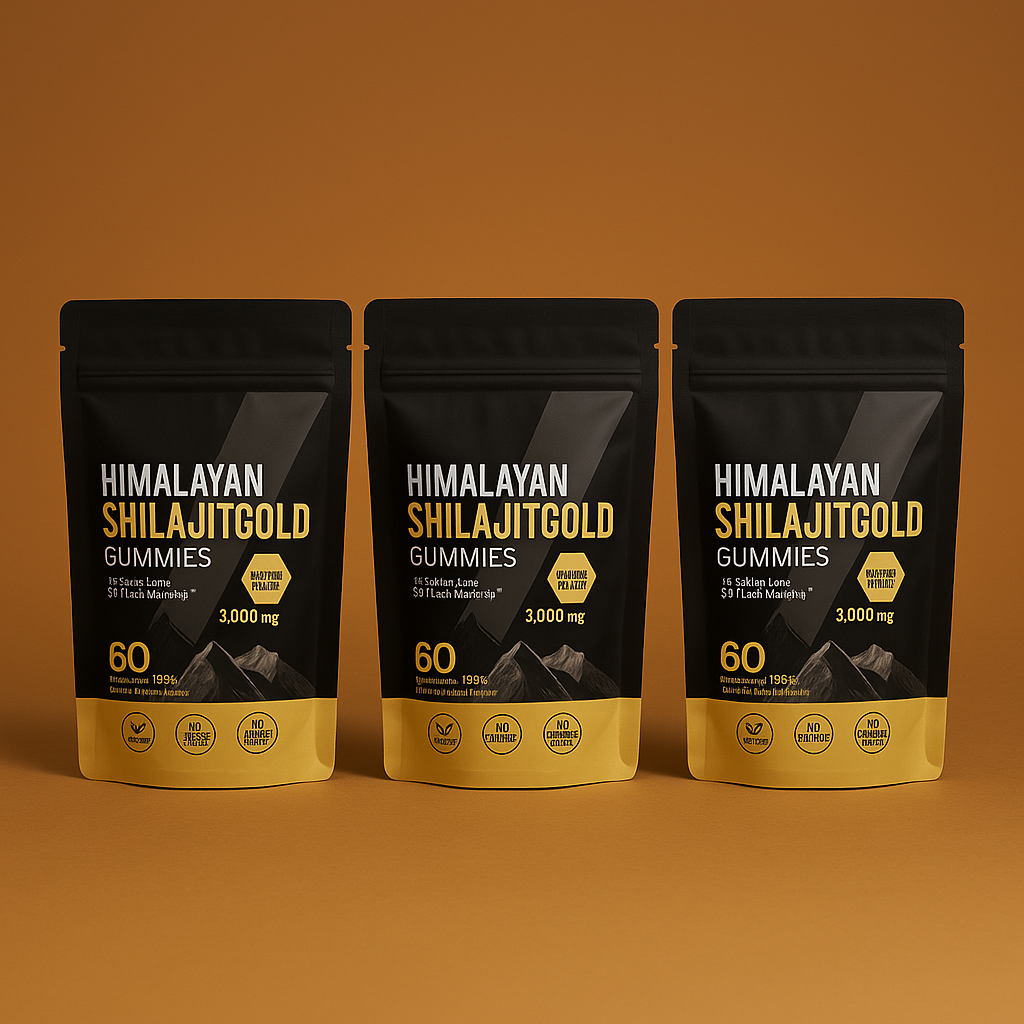 Pure Himalayan Shilajit Gummies — 3000mg with 85+ Trace Minerals - 3 Pack