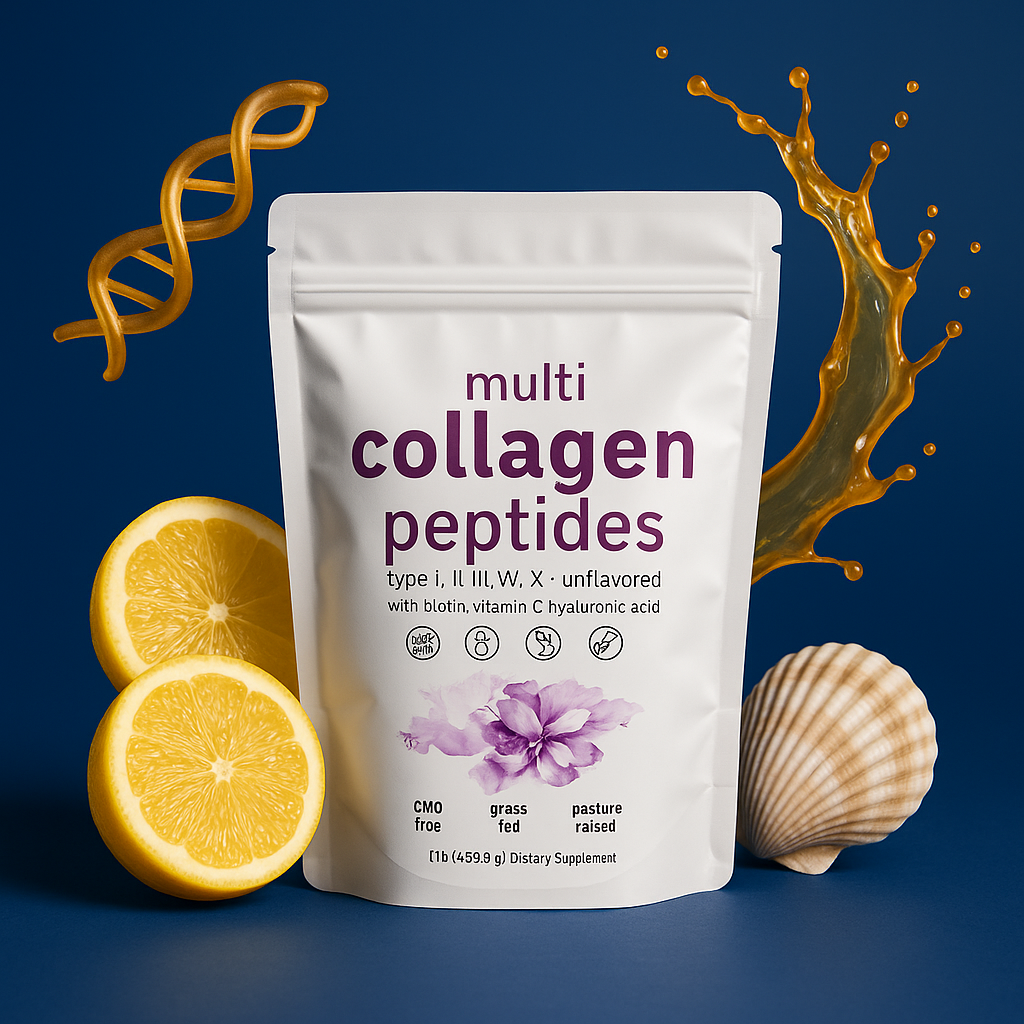 multi collagen peptides closeup