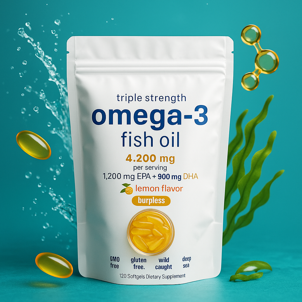 omega 3 fish oil closeup