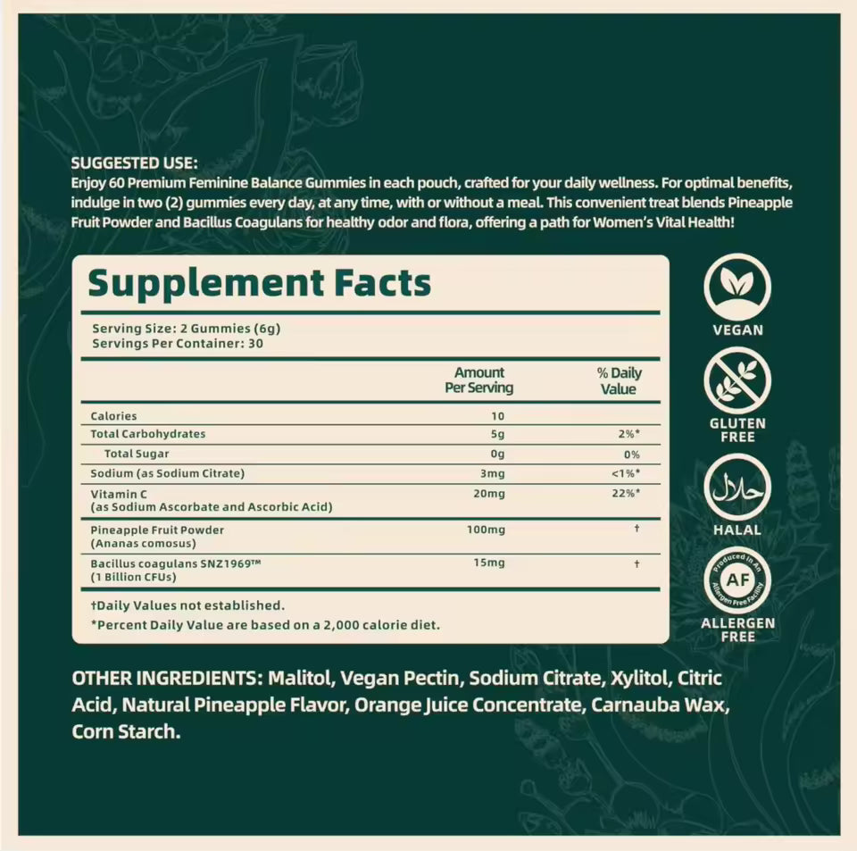 Feminine Balance Gummies — Women's Health & Immune Support