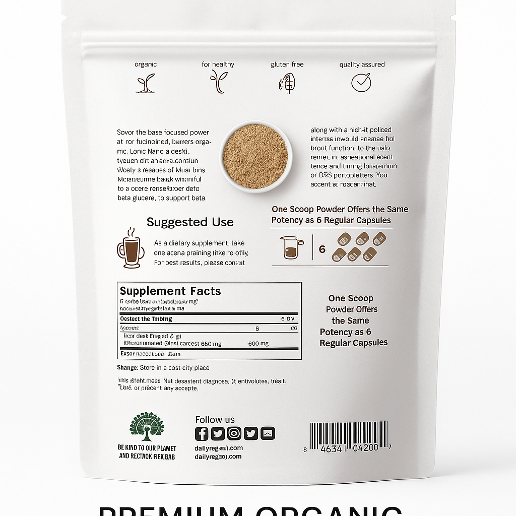 Organic Lion's Mane Mushroom Powder