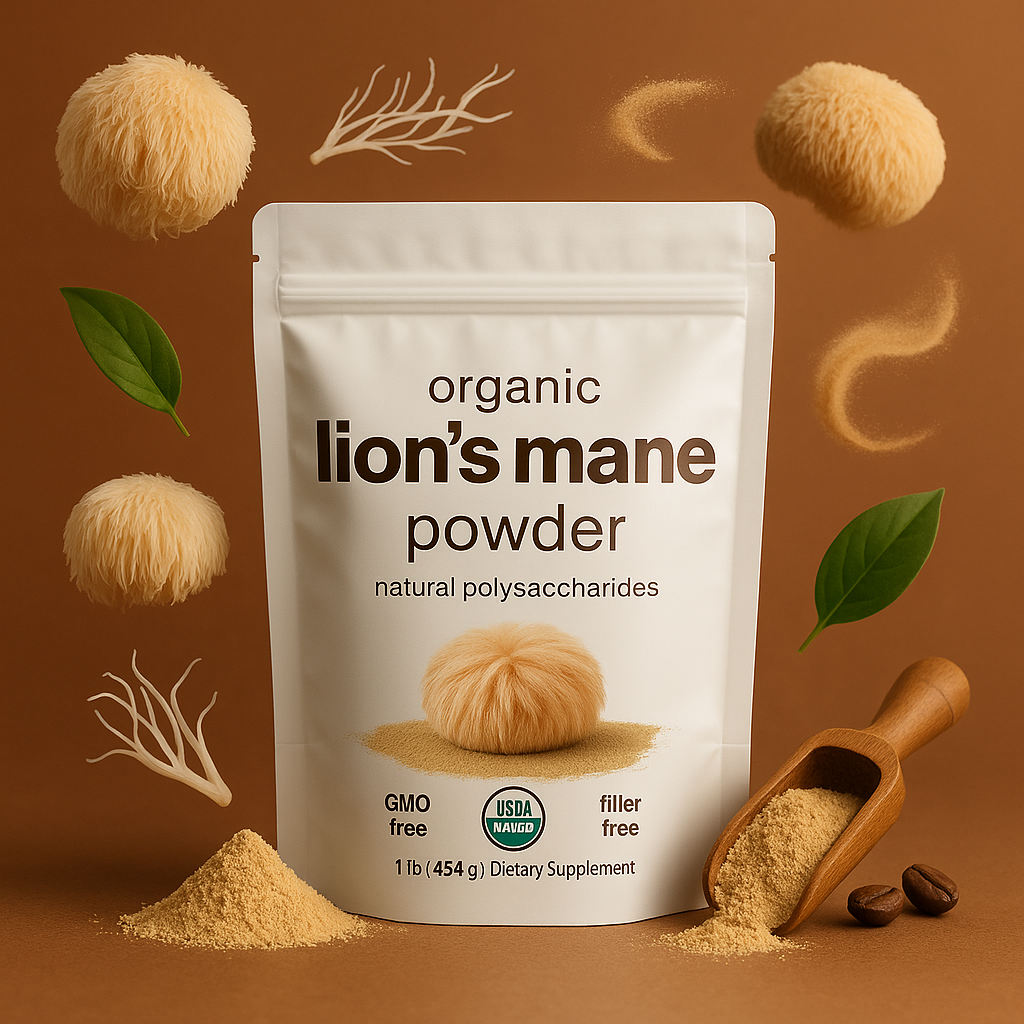 Organic Lion's Mane Mushroom Powder