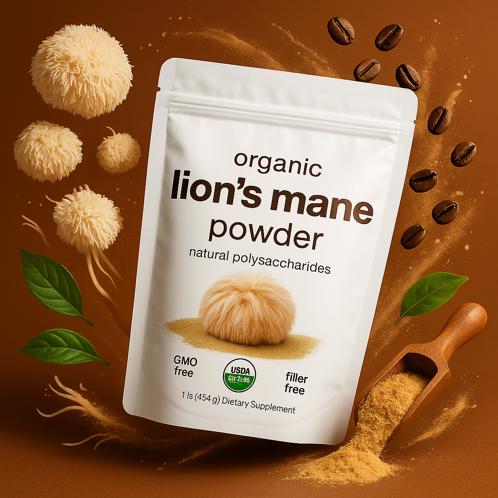 Organic Lion's Mane Mushroom Powder