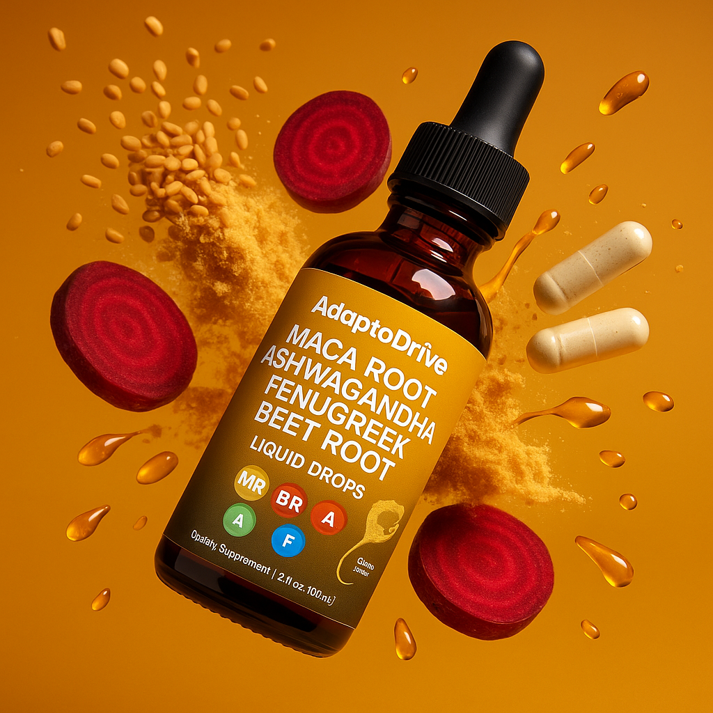 Organic Maca Root Liquid Drops with Ashwagandha