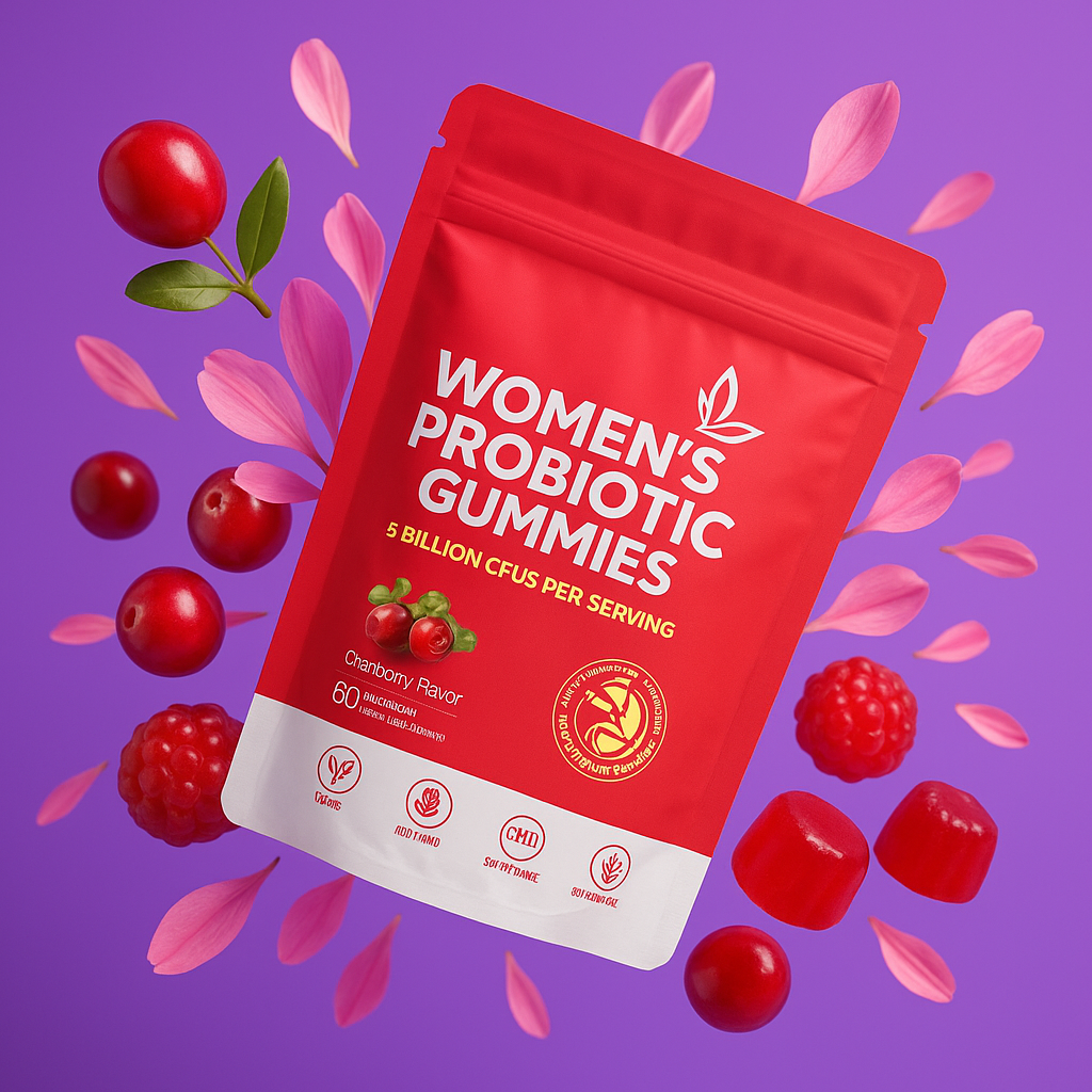 Probiotic Gummies for Women — Cranberry, pH Balance & Digestive Health