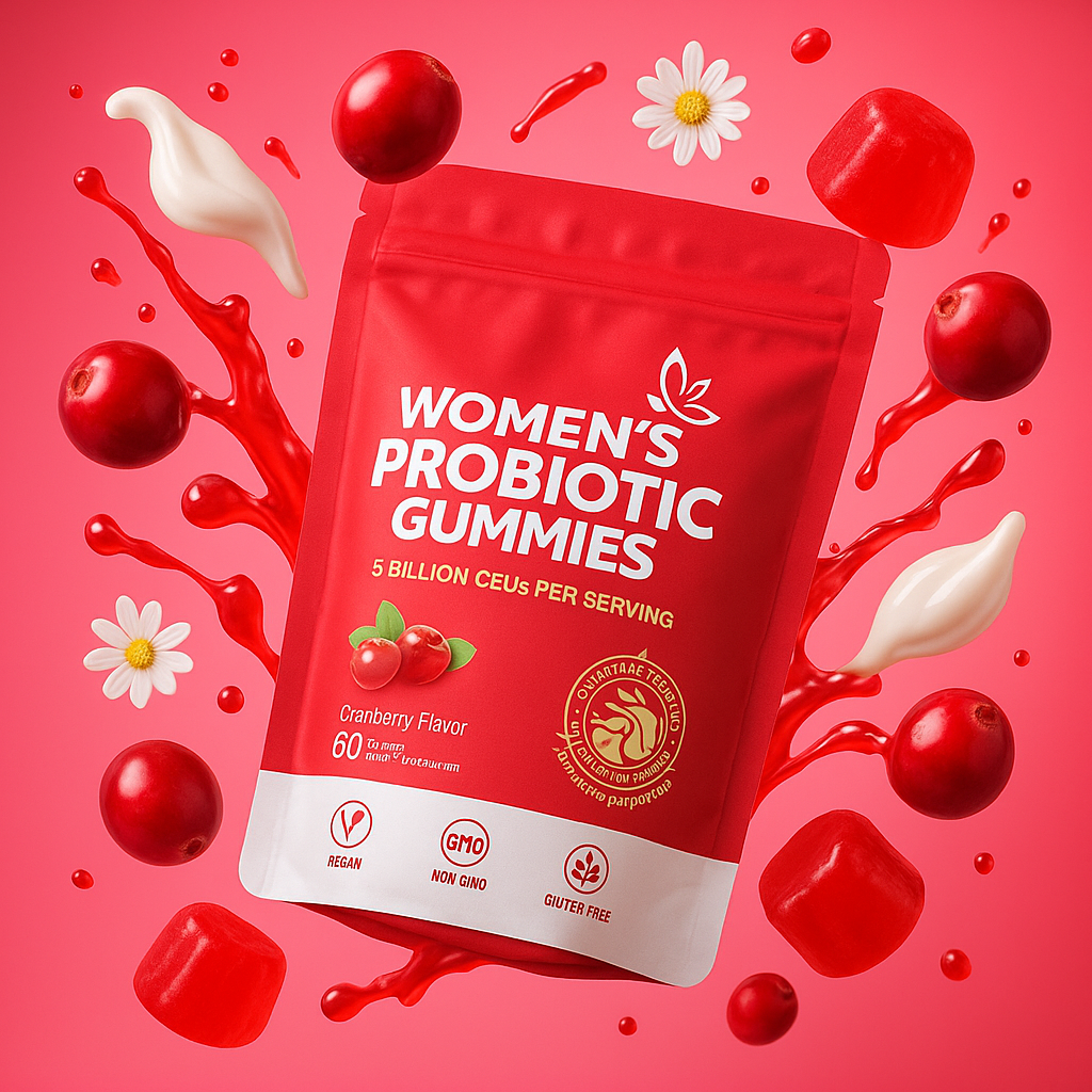 Probiotic Gummies for Women — Cranberry, pH Balance & Digestive Health