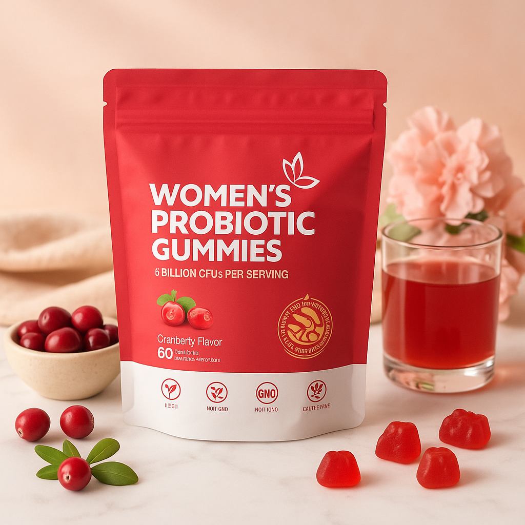 Probiotic Gummies for Women — Cranberry, pH Balance & Digestive Health