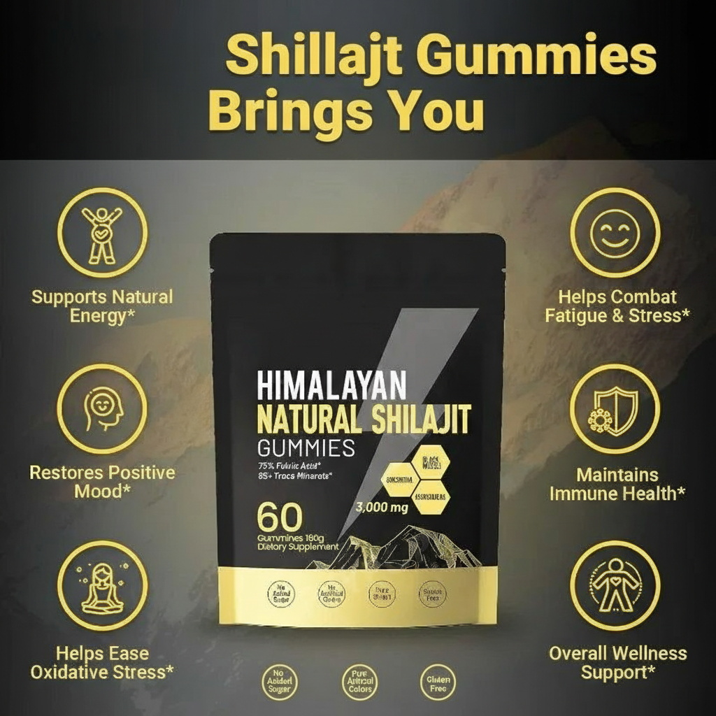 Pure Himalayan Shilajit Gummies — 3000mg with 85+ Trace Minerals